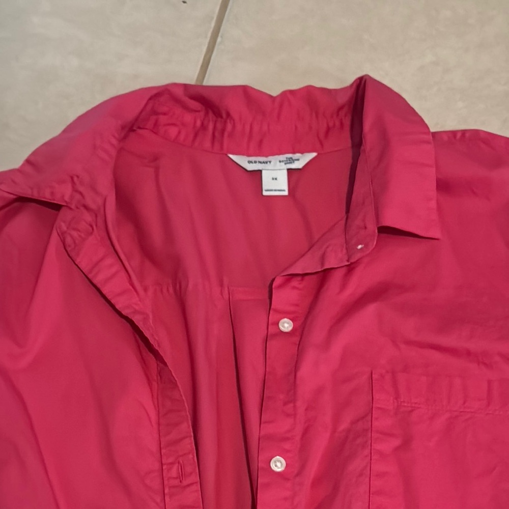 Old Navy Pink Casual Button Down Shirt